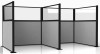 Screenflex OFCD Officeflex Double W-Shape Cubicle Divider 
Showing Window Model