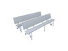 Two Units in Bench Configuration
AmTab QUICK-ACB8-CGSW Quick Ship All In One Mobile Convertible Bench
*Tables sold separately*
