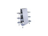 AmTab QUICK-MST1212-CGSW Quick Ship Rectangle Mobile Stool Cafeteria Table