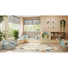 Environmental of Joy Carpets 2209 Faces of Joy Oval
**Props Not Included**