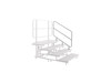 AmTab QUICK-PCSR3-T Quick Ship Mobile E-Z Riser Side Rail
Three Level Riser Rail 
*Rail ONLY*