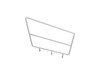 AmTab QUICK-PCSR3-T Quick Ship Mobile E-Z Riser Side Rail
Three Level Riser Rail 
*Rail ONLY*