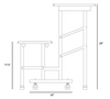 Alumni QS-CD-CBT-96 Quick Ship Convertible Bench Table