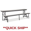Alumni QS-CD-CBT-96 Quick Ship Convertible Bench Table