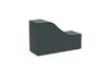 KI CL1WRU Clamber One-Tier Wave Seat — Fully Upholstered - Right Wave