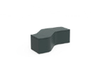 KI CL1SLU Clamber One-Tier S-Curve Seat — Fully Upholstered - Left