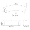 KI CL1VNU Clamber One-Tier 45-degree Inside Curve Seat — Fully Upholstered