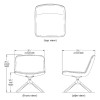 KI CAL4K Cascha Wood Swivel Lounge Chair