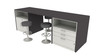 Great Openings DWS260508-TW Collaboration Island Double Sided Open Center Workstation