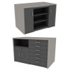 Great Openings DWS260508-TW-3 Collaboration Island Double Sided Storage