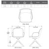 KI Cascha Wood Swivel Guest Chair