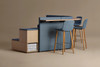 KI Cascha Wood 4-Leg Stool
**Stools Sold Individually / Additional Furniture Not Included**