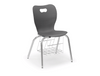 Alumni C-SM Smooth Polypropylene 4-Leg Chair
*Showin bookrack*