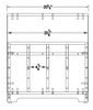 Whitney Brothers WB1287 Prepared Place Rolled Mat Storage