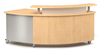 Russwood Curved Rover Desk - w/ Acrylic Patron Ledge
**Acrylic Patron Ledge Sold Separately**