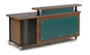 Russwood Straight Rover Desk w/ Acrylic Patron Ledge & Acrylic Front Panel
**Acrylic Patron Ledge and Acrylic Front Panel Sold Separately**