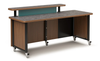 Russwood Straight Rover Desk w/ Acrylic Patron Ledge
**Acrylic Patron Ledge Sold Separately**