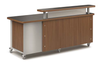 Russwood Straight Rover Desk w/ Acrylic Patron Ledge
**Acrylic Patron Ledge Sold Separately**