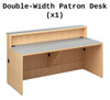 Double Desk for Russwood Palette Series Circulation Desk