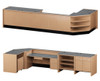 Russwood Trinity Series L-Shaped Circulation Desk
