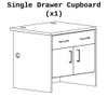 Single Drawer Cupboard Unit