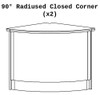 90-Degree Radiused Closed Corner Unit