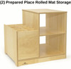 Whitney Brothers Prepared Place Rolled Mat Storage