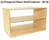 Whitney Brothers Prepared Place Shelf Cabinet - 36"W