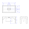 Jonti-Craft 5351JC Wood LEGO Rectangle Storage Table