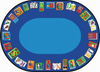 Carpets For Kids Premium Reading by the Book Oval