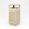 Safco 9478TN Canmelon Receptacle Recessed Panel Side Open - Tan
