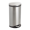 Safco Ellipse Step-On Receptacle 9902SS - 7.5 Gallons / Stainless Steel