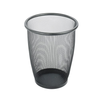 Safco Onyx Mesh Round Wastebasket Pack of 3 9717BL - 5 Gallons / Black