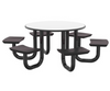 Cortech 54RDBKBNU6BKGY U-Leg Round Anchor 2 Table