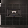 Sova Origin Horizontal Baby Changing Station with Stainless Steel Recessed Frame 10HR0017 - Black / Black Stainless Steel