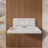 Sova Span Horizontal Baby Changing Station 15HS0003 - White Granite