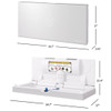 Sova Aura Frameless Surface Mount Changing Station 25HS0206 - Stainless Steel