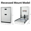 Sova Summit Stainless Steel Vertical Baby Changing Station