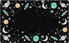 Flagship FA3558-44FS Out of This World Space Outer Space Border Black Multi - 7'6"W x 12'L