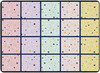 Flagship FA3556-32FS Out of This World Space Star Light Seating Squares - 6'W x 8'4"L