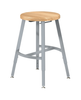 NPS Titan Butcherblock Seat Adjustable Height Stool