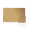 Ghent AK Series Aluminum Frame Traditional Cork Bulletin Board - Natural