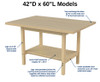 Hann STW Butcher Block Project Worktable STW-4260M