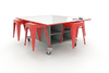 CEF Dry Erase Hideaway Storage Table HST26