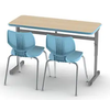 Smith System Silhouette Adjustable Height Two-Student Desk 24-inch Deep
**Chairs Not Included**