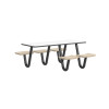 Cortech Rectangle J-Leg Anchor Table - 30x72 ADA