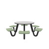 Cortech Round J-Leg Anchor Table - 48" Diameter / 6 Seats