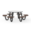 Cortech Round J-Leg Anchor Table - 48" Diameter / 6 Seats