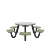 Cortech Round J-Leg Anchor Table - 48" Diameter / 6 Seats