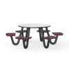 Cortech Round J-Leg Anchor Table - 48" Diameter / 6 Seats